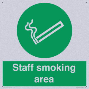 Staff smoking area